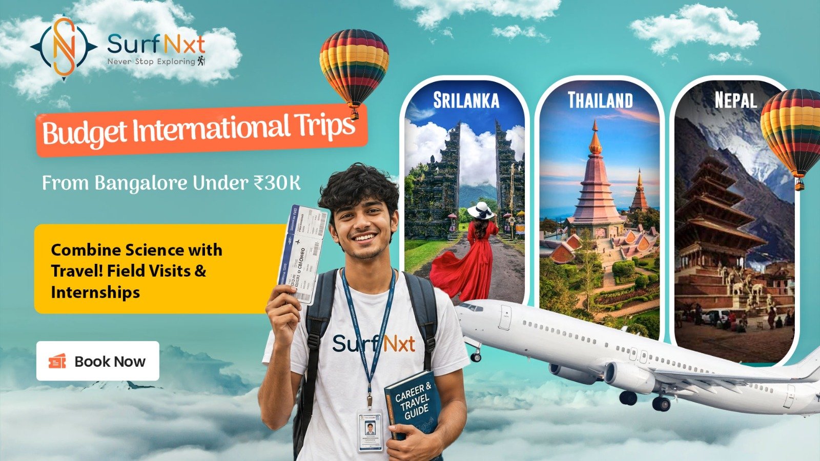 Budget international trips from Bangalore under ₹30,000